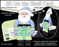 3D on the Shelf Card Kit - Little Christmas Santa Present