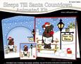 3D Xmas Little Dog Chip Sleeps Till Santa Countdown Card