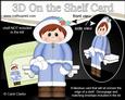 3D on the Shelf Card Kit - Little Christmas Eskimo Boy