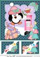 8x8 Xmas Pip Penguin's Letter Scalloped Corner Topper