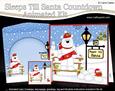 3D Xmas Ben Polar Bear Till Santa Countdown Card