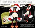 3D on the Shelf Card Kit - Little Christmas Puffin