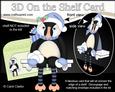 3D on the Shelf Card Kit - Little Christmas Puffin