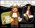3D on the Shelf Card Kit - Christmas Reindeer Fancy Dress