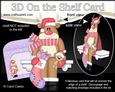 3D on the Shelf Card Kit - Christmas Rudolph's Stocking