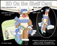 3D on the Shelf Card Kit - Christmas Rudolph's Stocking