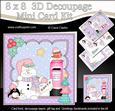 8x8 Christmas Snowman Oli's Letter Mini Kit 3D Decoupage