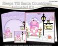 3D Xmas Freya Frog Sleeps Till Santa Countdown Card