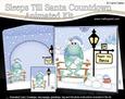 3D Xmas Freddy Frog Sleeps Till Santa Countdown Card