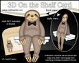 3D on the Shelf Card Kit - Little Sid Sloth