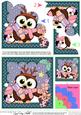 Christmas Little Hoot Owl's Presents Shell Edged Stacker