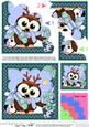 Christmas Little Hoot Owl's Presents Shell Edged Stacker