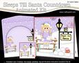 3D Xmas Little Ice Skater Sleeps Till Santa Countdown Card