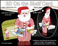 3D on the Shelf Card Kit - Christmas Beddy Ready Santa Pj's