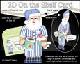 3D on the Shelf Card Kit - Christmas Beddy Ready Santa Pj's