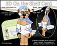 3D on the Shelf Card Kit - Christmas Carol Singing Meerkat