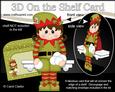3D on the Shelf Card Kit - Little Christmas Snowball Elf