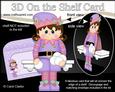 3D on the Shelf Card Kit - Little Christmas Snowball Elf