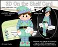3D on the Shelf Card Kit - Little Christmas Snowball Elf