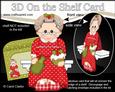 3D on the Shelf Card Kit - Christmas Beddy Ready Mrs Claus