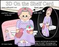 3D on the Shelf Card Kit - Christmas Beddy Ready Mrs Claus
