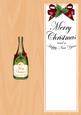 Large Dl Christmas Christmas Champers in a Box Insert