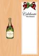 Large Dl Christmas Christmas Champers in a Box Insert