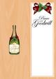 Large Dl Christmas Christmas Champers in a Box Insert