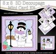 8x8 Christmas Singing Snowman Rio Mini Kit 3D Decoupage