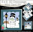 8x8 Christmas Singing Snowman Rio Mini Kit 3D Decoupage