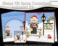 3D Christmas Jumper Girl Sleeps Till Santa Countdown Card