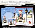 3D Xmas Jumper Old Woman Sleeps Till Santa Countdown Card