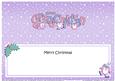 Large Dl Christmas Great Grandchildren Penguins Insert