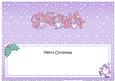 Large Dl Christmas Great Granddaughter Penguins Insert