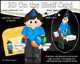 3D on the Shelf Card Kit - Little Party Man Aiden
