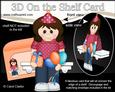 3D on the Shelf Card Kit - Little Party Lady Alexa