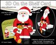 3D on the Shelf Card Kit - Santa's Christmas Stocking