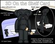 3D on the Shelf Card Kit - Little Black Shih Tzu Dog Bo