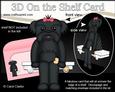 3D on the Shelf Card Kit - Little Black Shih Tzu Dog Star