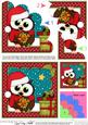Christmas Little Hoot Owl's Presents Shell Edged Stacker