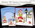 3D Little Christmas Fairy Sleeps Till Santa Countdown Card