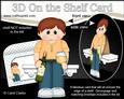 3D on the Shelf Card Kit - Little White Wine Drinker Gavin