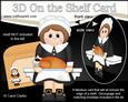 3D on the Shelf Card Kit - Little Thanksgiving Pilgrim Ellen