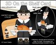 3D on the Shelf Card Kit - Little Thanksgiving Pilgrim Jesse