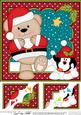 8 x 8 Christmas Livvy Bear Snowball Fight