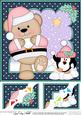 8 x 8 Christmas Livvy Bear Snowball Fight