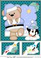 8 x 8 Christmas Livvy Bear Snowball Fight