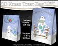 3D Little Christmas Snowman Rio Gift Bag Mini Kit