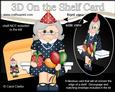 3D on the Shelf Card Kit - Little Party Old Lady Peggy