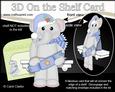 3D on the Shelf Card Kit - Little Christmas Elephant